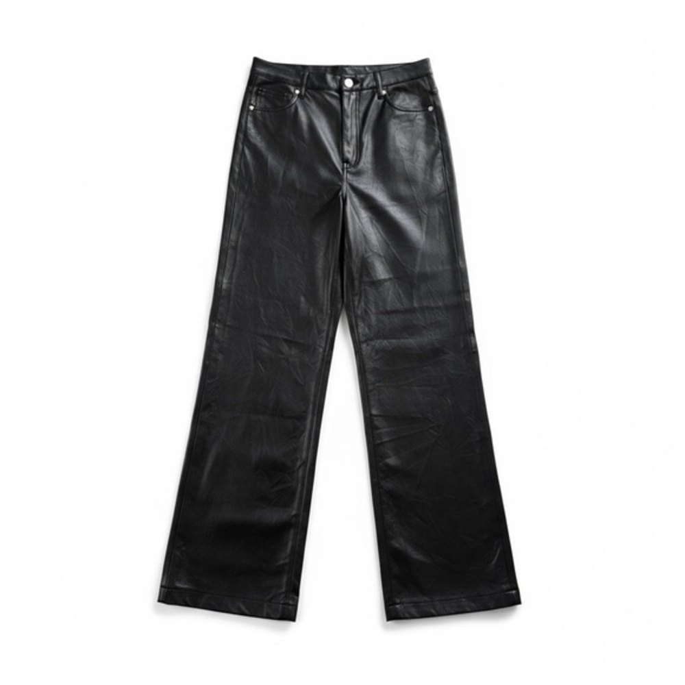 Blank NYC Franklin Ribcage High Rise Wide Leg Faux Leather